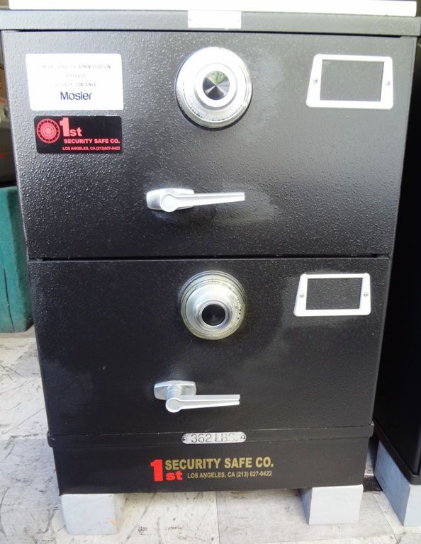 Mosler Safe Locking File Cabinet With Dail Lock 
